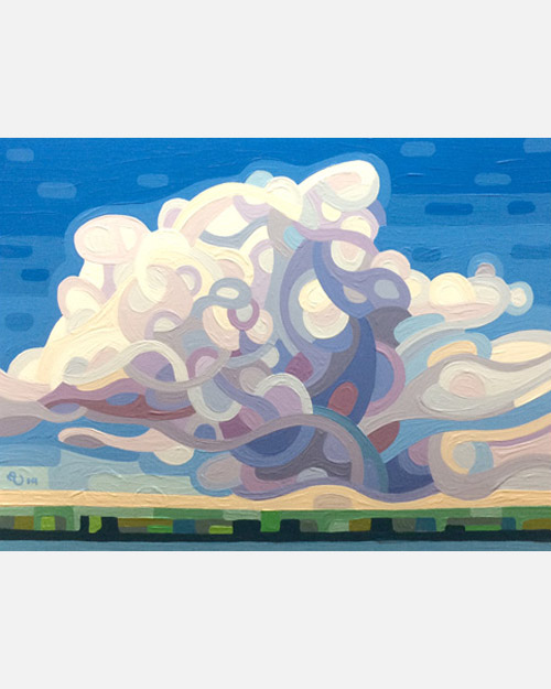 original abstract landscape study of a cloudscape
