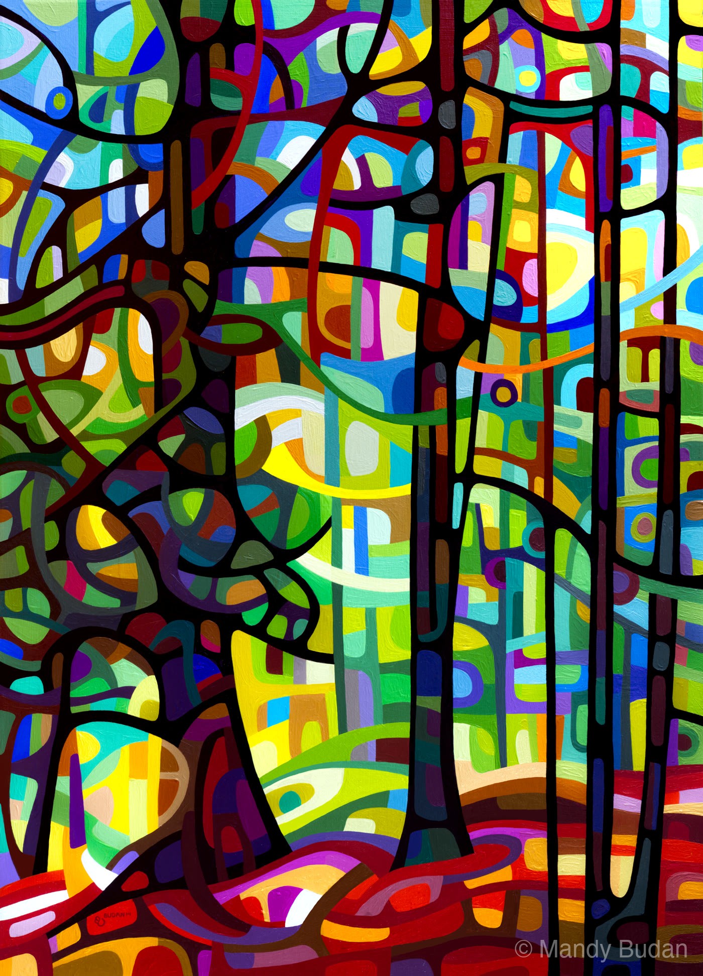 The colours are richer, the light more intense after the spring rain sweeps through the forest. The new-found sun pulls je...
