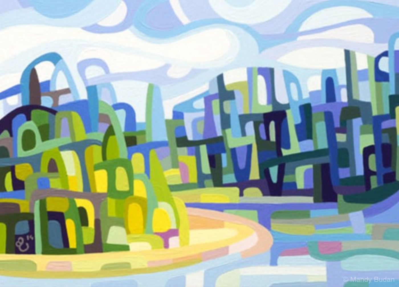 Landscape Study 50 by Mandy Budan
