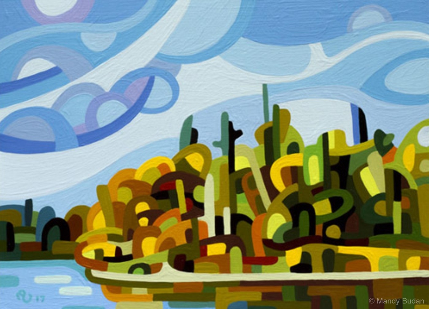 Landscape Study 107 by Mandy Budan