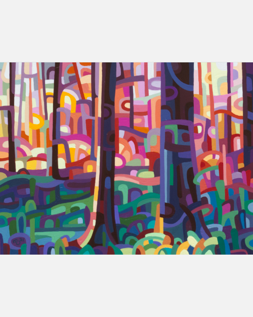 original abstract landscape colourful forest
